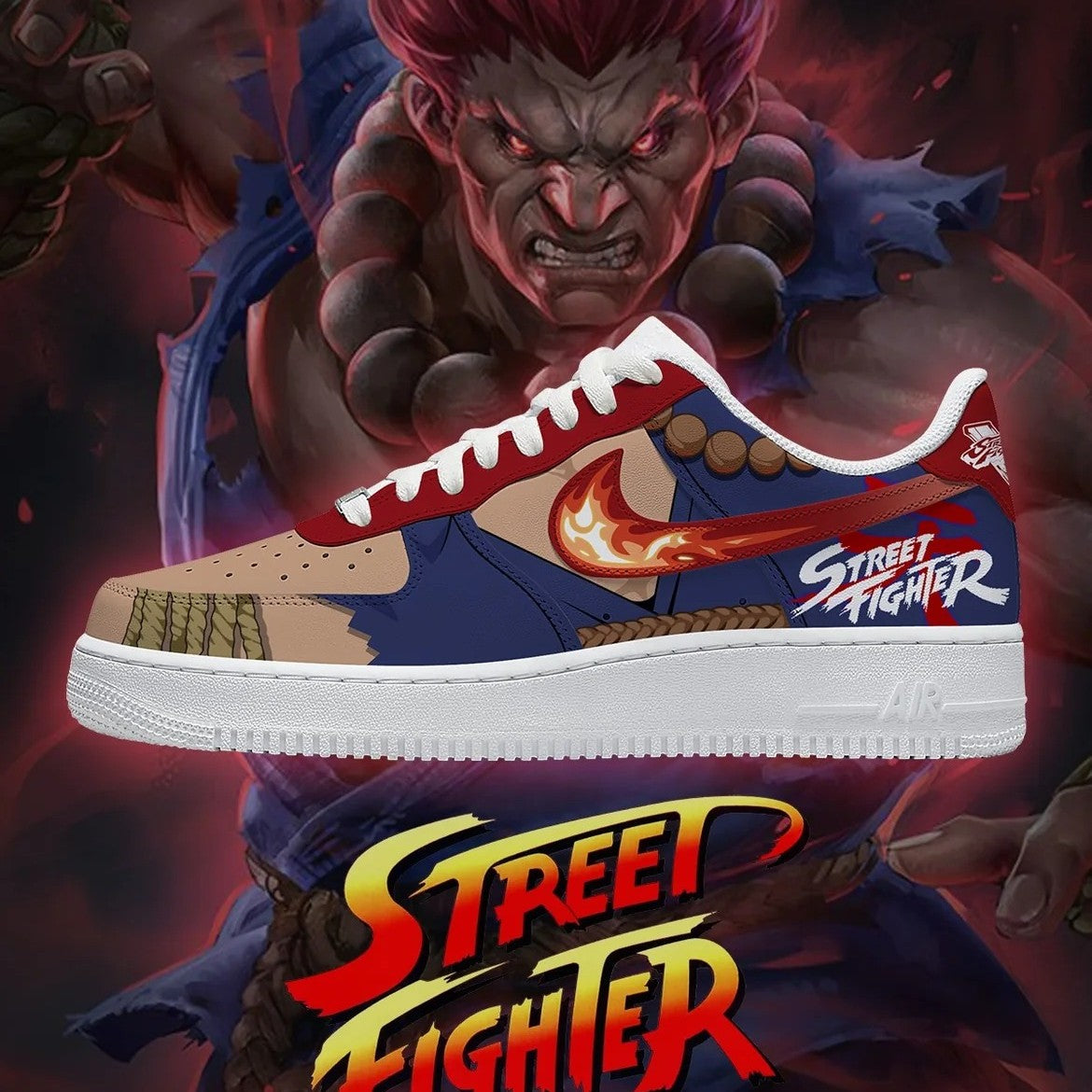 Akuma - Street Fighter AF1 Shoes