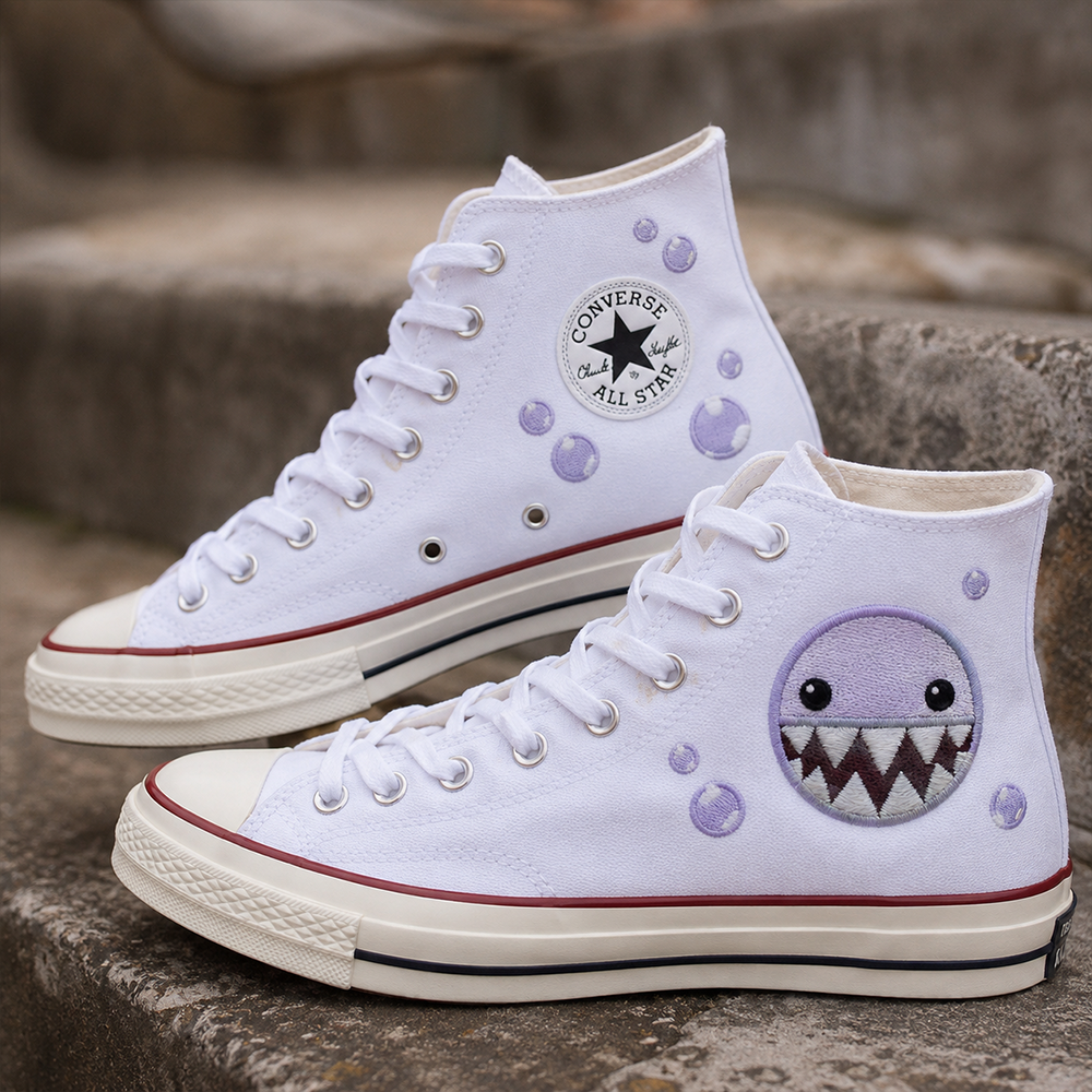 Bubble V1 - TADC Embroidered High Chuck Shoes