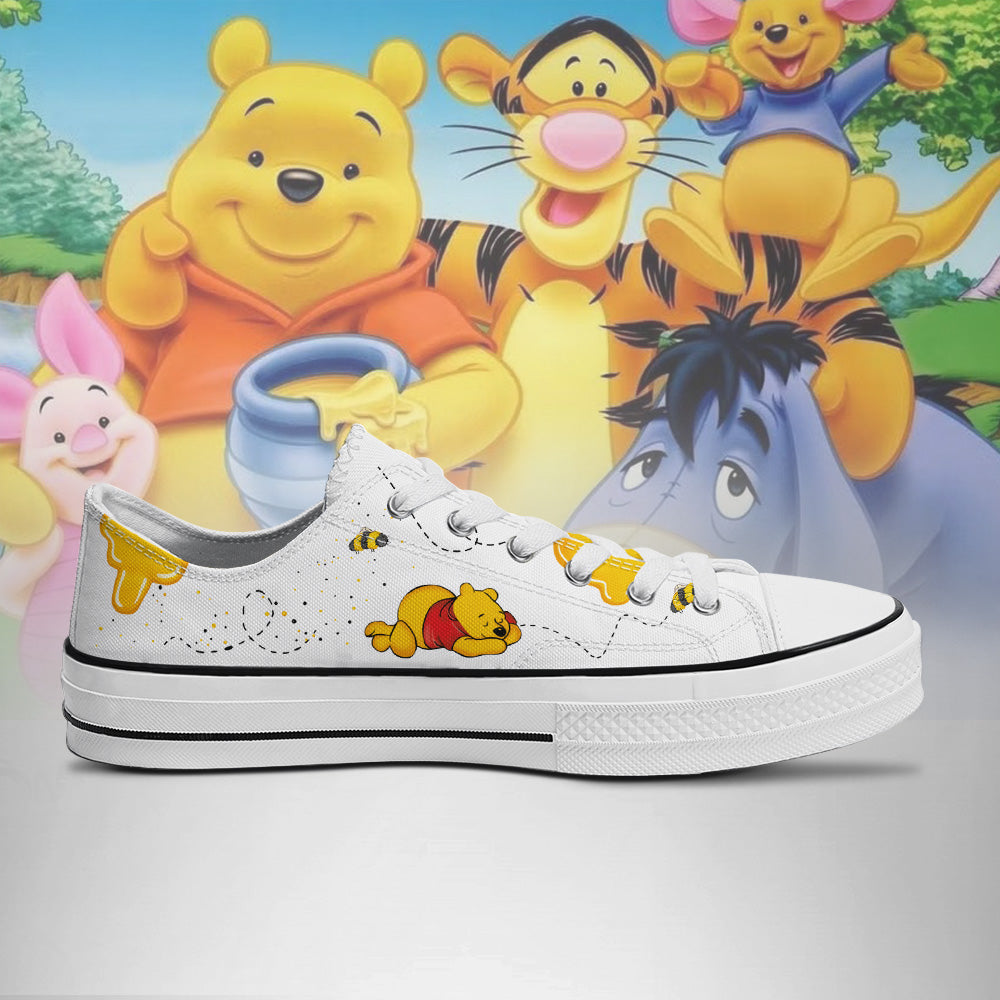 Winnie The Pooh Low Top Chuck Shoes V1