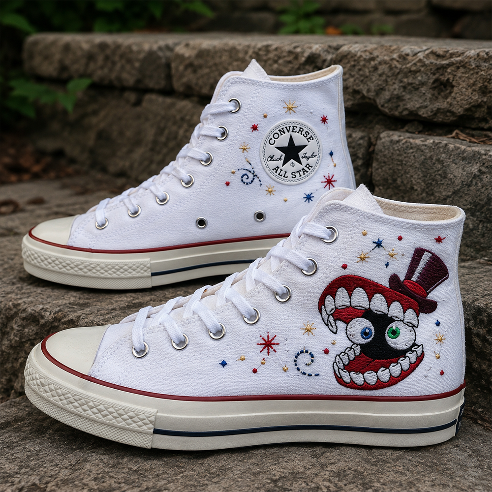 Caine - TADC Embroidered High Chuck Shoes