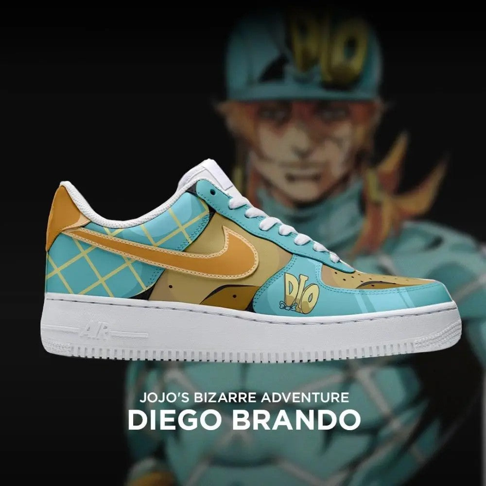 Diego Brando - Jojo Bizarre Adventure AF1 Shoes-Rabbic