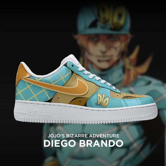 Diego Brando - Jojo Bizarre Adventure AF1 Shoes-Rabbic