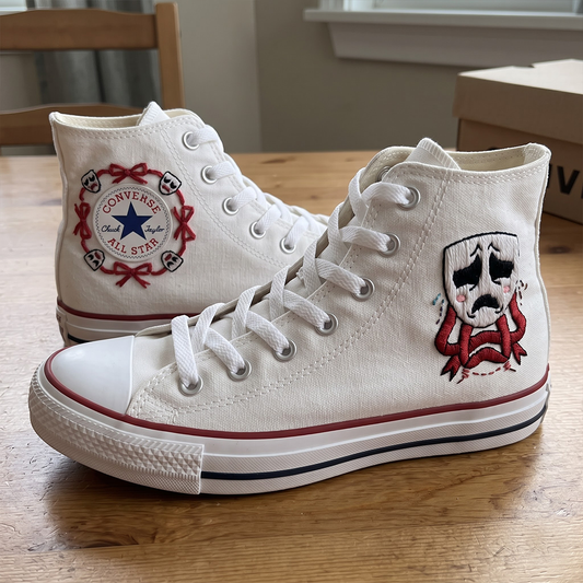 Gangle V1 - TADC Embroidered High Chuck Shoes