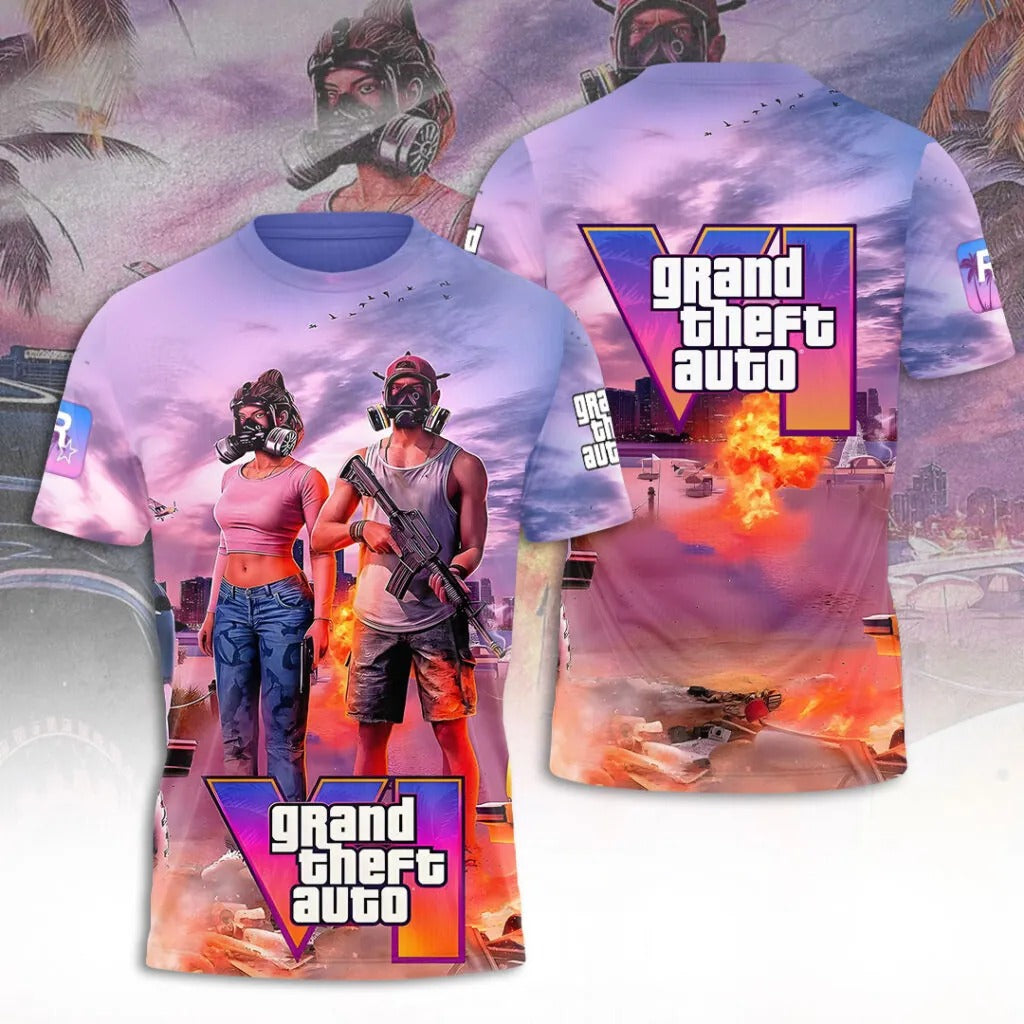 Grand Thelf Auto VI 3D Shirt (18) Special