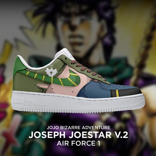 Joseph Joestar V2 - Jojo Bizarre Adventure AF1 Shoes-Rabbic
