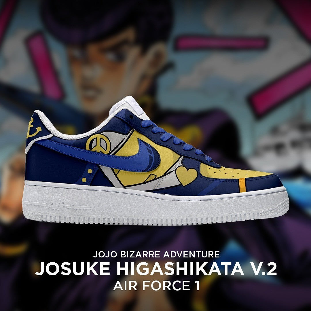 Josuke Higashikata V2 - Jojo Bizarre Adventure AF1 Shoes-Rabbic
