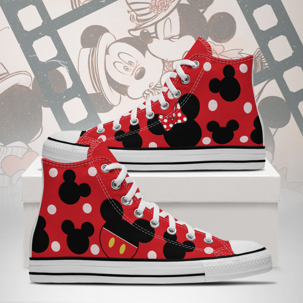 Mickey Minnie - High Chuck Shoes v1