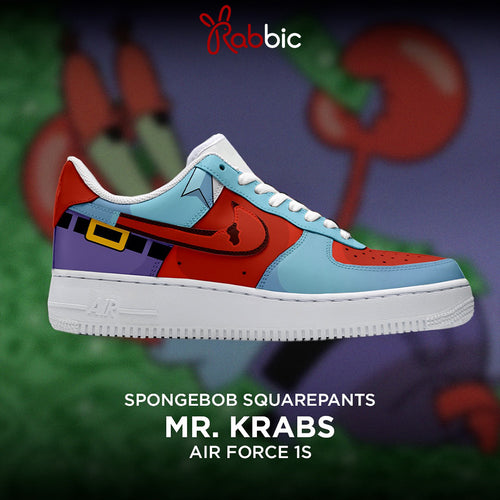 Mr.Krabs - Spongebob Squarepants AF1 Shoes