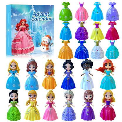 24 pcs Princess Advent Calendar 2026, Surprises Christmas Gift for Your Kid