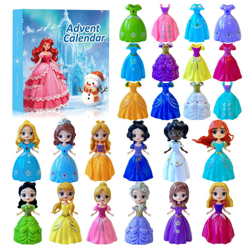 24 pcs Princess Advent Calendar 2026, Surprises Christmas Gift for Your Kid