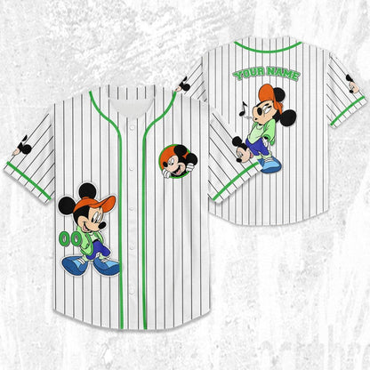 Personalize Disney Mickey Mouse Young White Baseball Jersey TT1024-8AOU90ZM