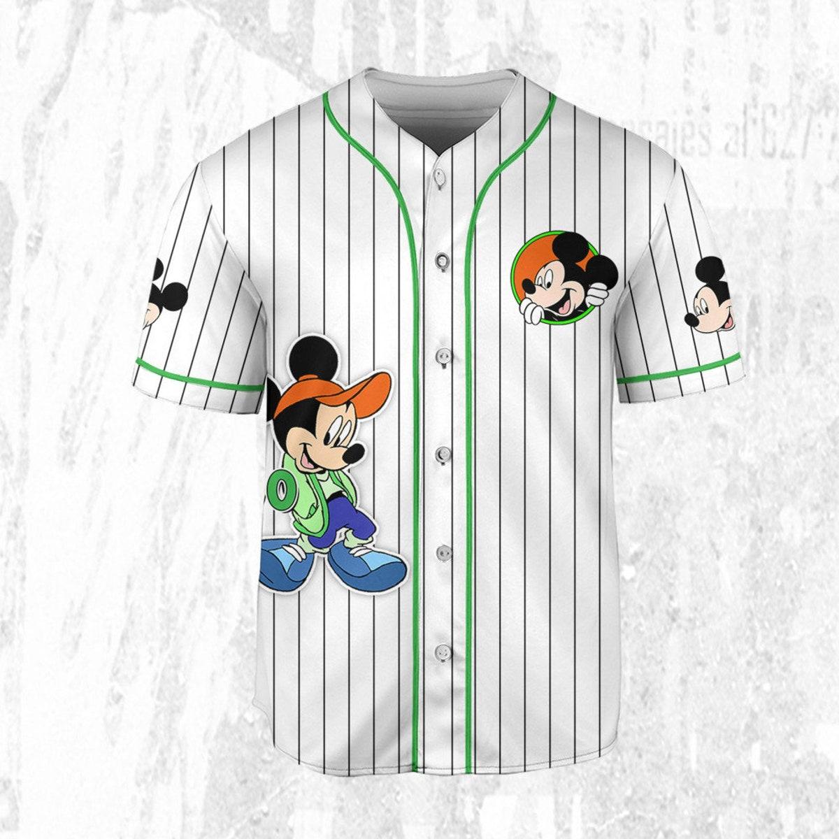 Personalize Disney Mickey Mouse Young White Baseball Jersey TT1024-8AOU90ZM