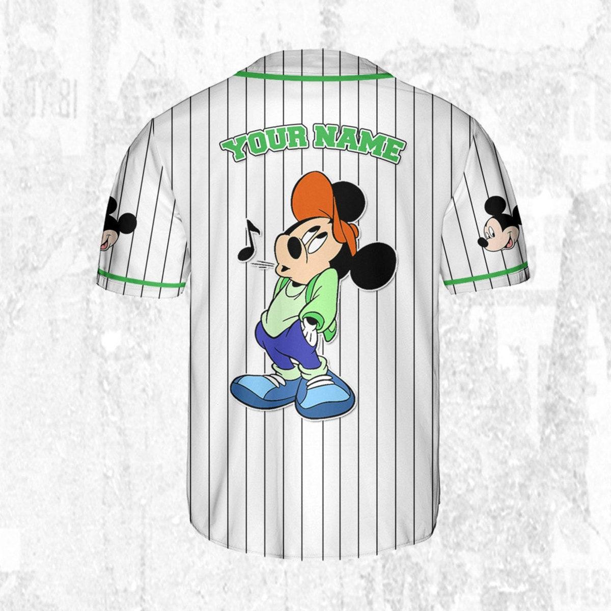 Personalize Disney Mickey Mouse Young White Baseball Jersey TT1024-8AOU90ZM