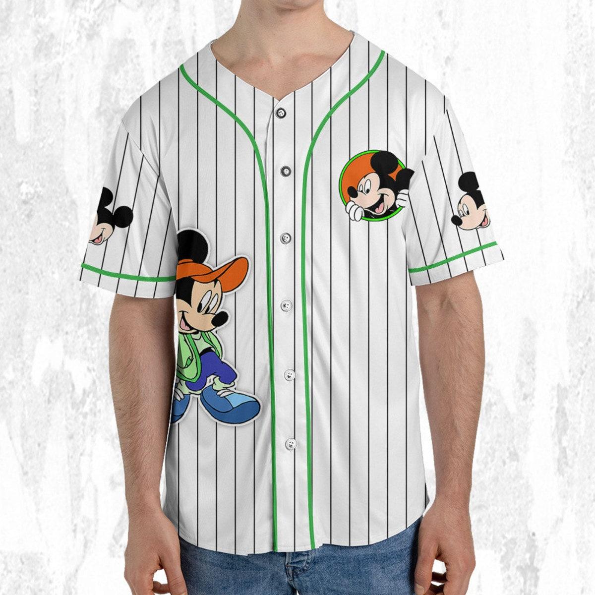 Personalize Disney Mickey Mouse Young White Baseball Jersey TT1024-8AOU90ZM