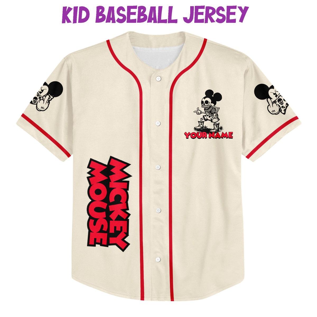 Personalize Jersey Mickey Bad Jersey Disney Baseball Jersey TT1024-9LXVQR1T