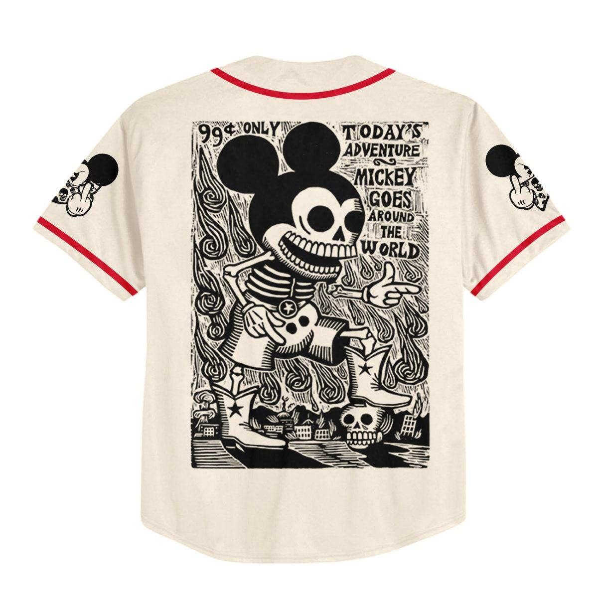 Personalize Jersey Mickey Bad Jersey Disney Baseball Jersey TT1024-9LXVQR1T