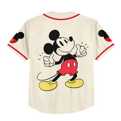 Personalize Sports Mickey Like Jersey Disney Baseball Jersey TT1024-MBS2I2XB