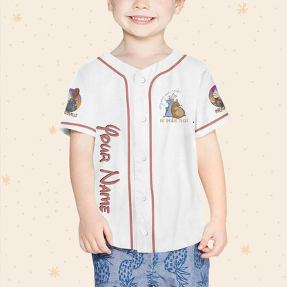 Personalized Ratatouille Remy Remy Little Chef Balloon Mickey Ears Baseball Jersey TT1024-PUCFKDVA