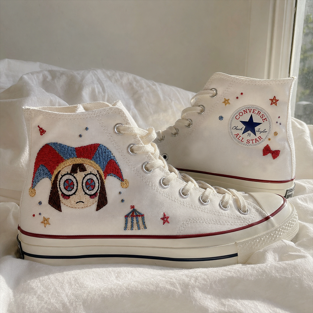 Pomni V1- TADC Embroidered High Chuck Shoes