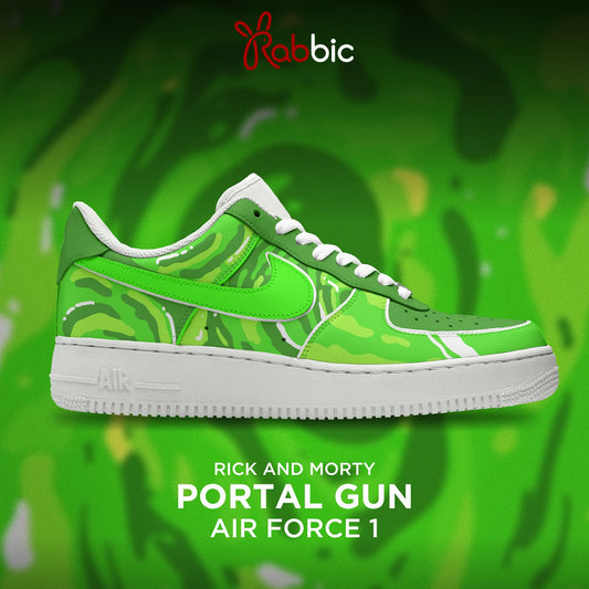 Portal Gun-Rick and Morty AF1 Shoes