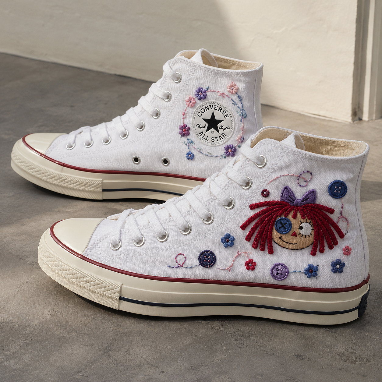 Ragatha V2 - TADC Embroidered High Chuck Shoes
