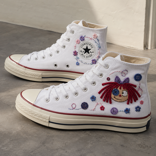 Ragatha V2 - TADC Embroidered High Chuck Shoes