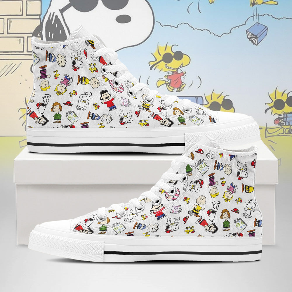 Snoopy High Top Shoes v2