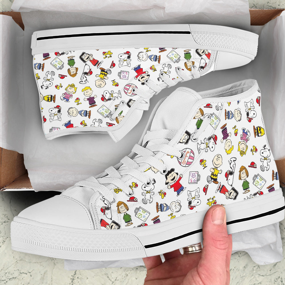 Snoopy High Top Shoes v2