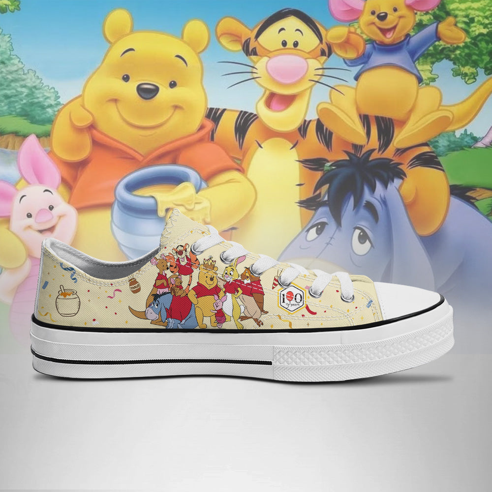 Winnie The Pooh Low Top Chuck Shoes V9