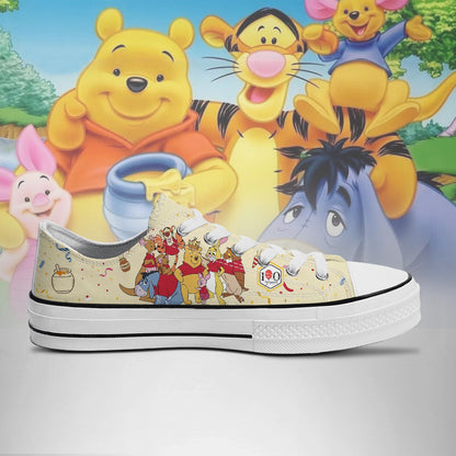 Winnie The Pooh Low Top Chuck Shoes V9