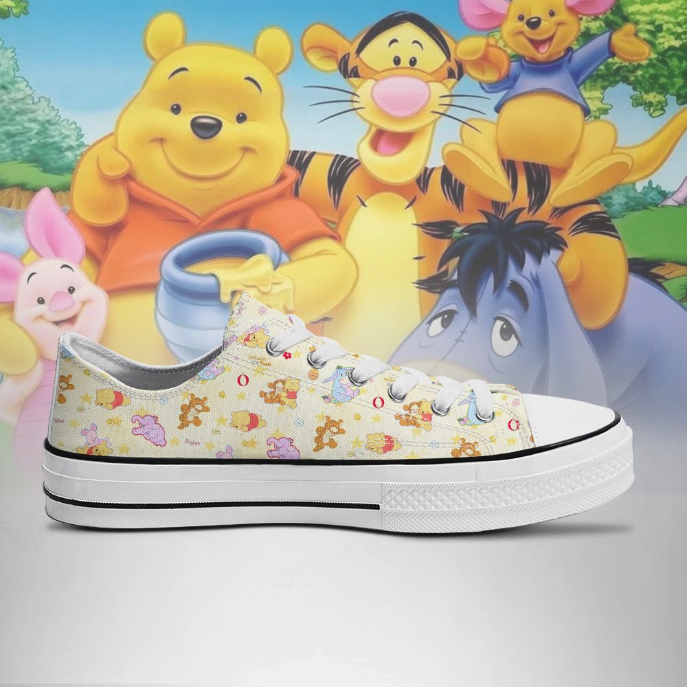 Winnie The Pooh Low Top Chuck Shoes V3