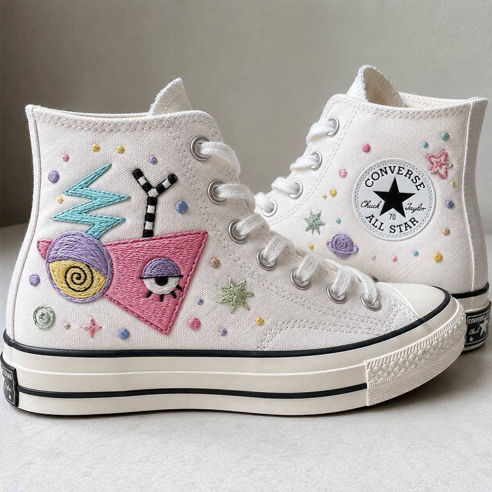 Zooble V2 - TADC Embroidered High Chuck Shoes