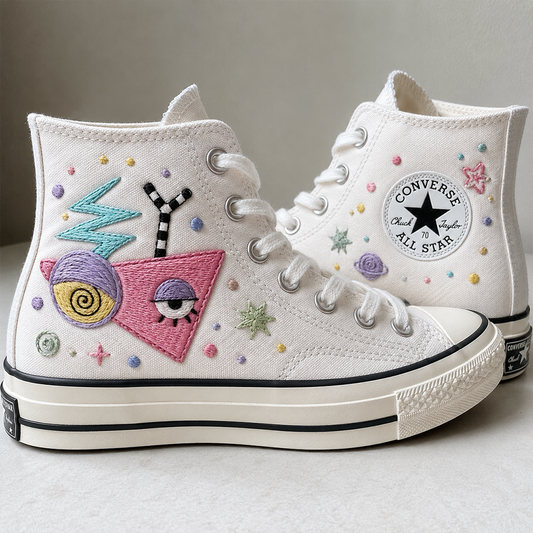Zooble V2 - TADC Embroidered High Chuck Shoes